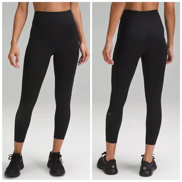 NWT Lululemon Fast and Free HR Tight 25" Leggings Black MSRP $128 Size 4 - Picture 1 of 2